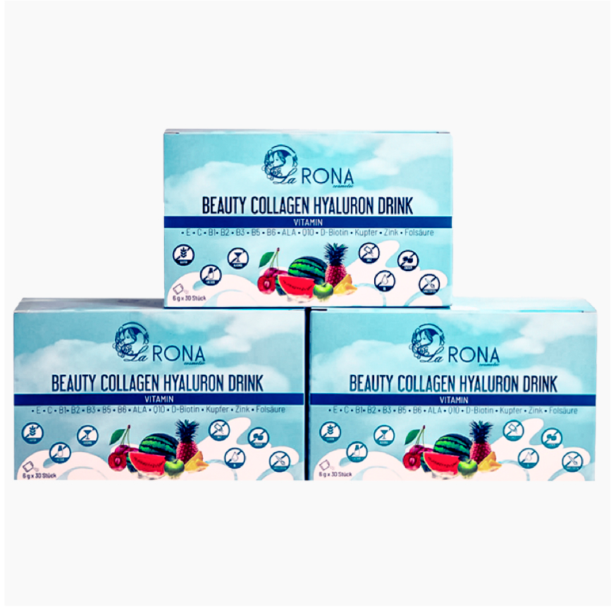 Beauty Hyaluron Collagen Drink Supplements 3 Packungen